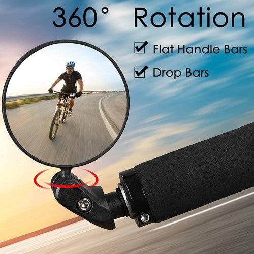 SGODDE 2 PCS Bicycle Rear View Mirrors, Adjustable Handlebar Mounted Plastic Convex Mirror - Toytexx SGODDE 2 PCS Bicycle Rear View Mirrors, Adjustable Handlebar Mounted Plastic Convex Mirror - Toytexx